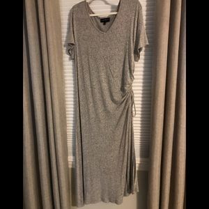 Lane Bryant 18/20 Maxi-Style Ruched Side Dress